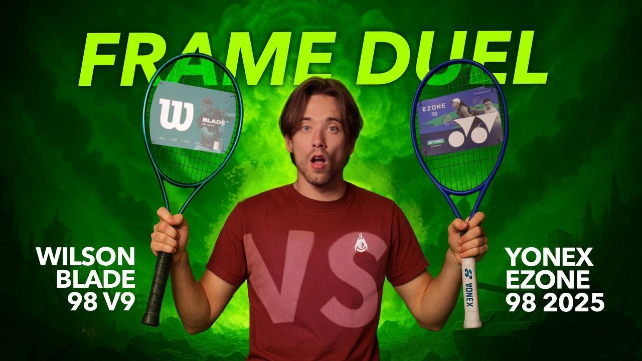 Yonex Ezone 98 2025 против Wilson Blade 98 v9 | Лучшая 98-дюймовая ракетка | Дуэль рамок