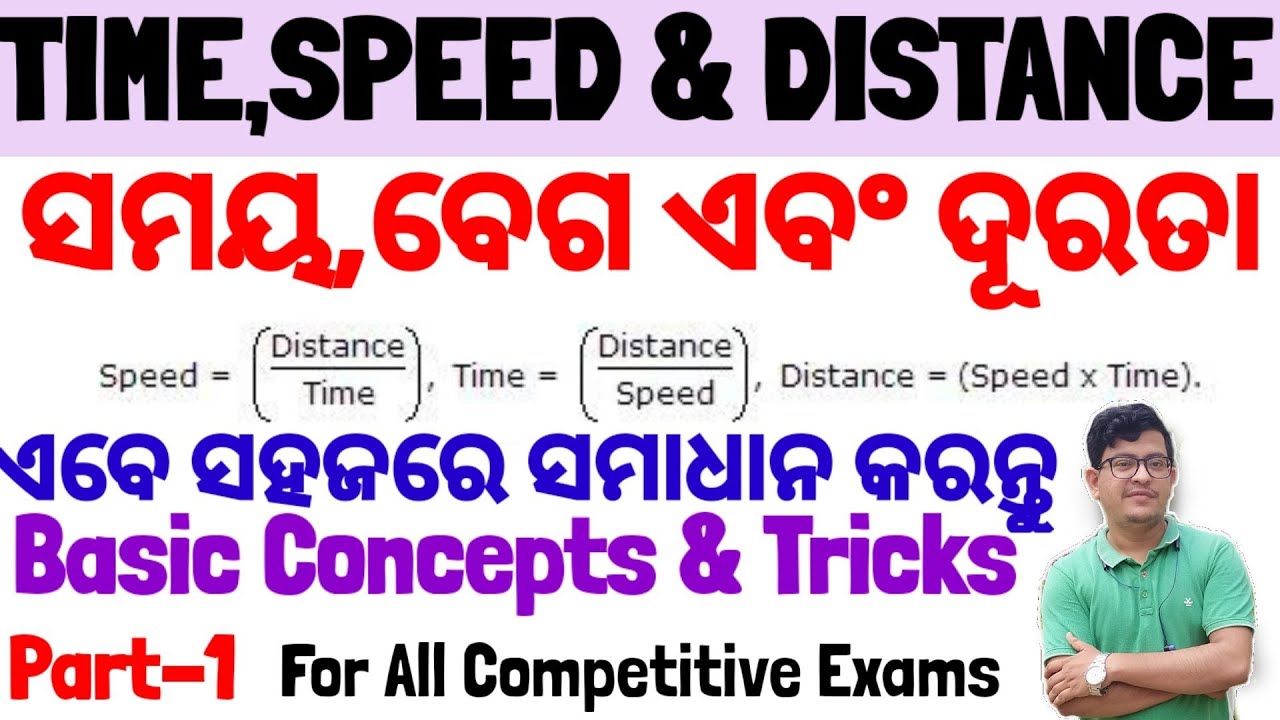 Time,Speed And Distance|Basic Concepts|Part-1|Time and Distance Math Questions|Math By Chinmaya Sir|