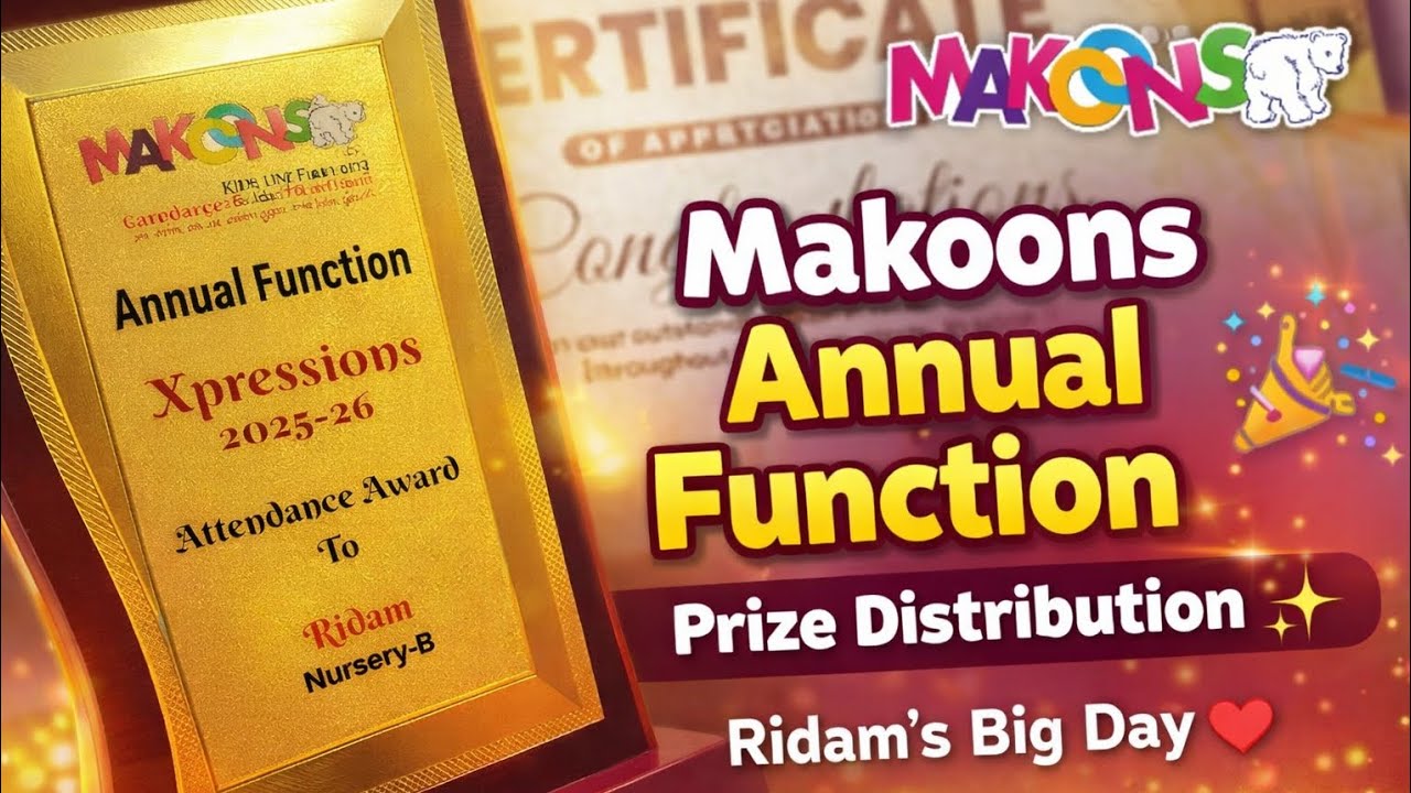 Makoons Annual Function 2025❤️Tiny Stars on Stage✨Little Kids Big Talent 🌈Proud Moment for Parents 💖
