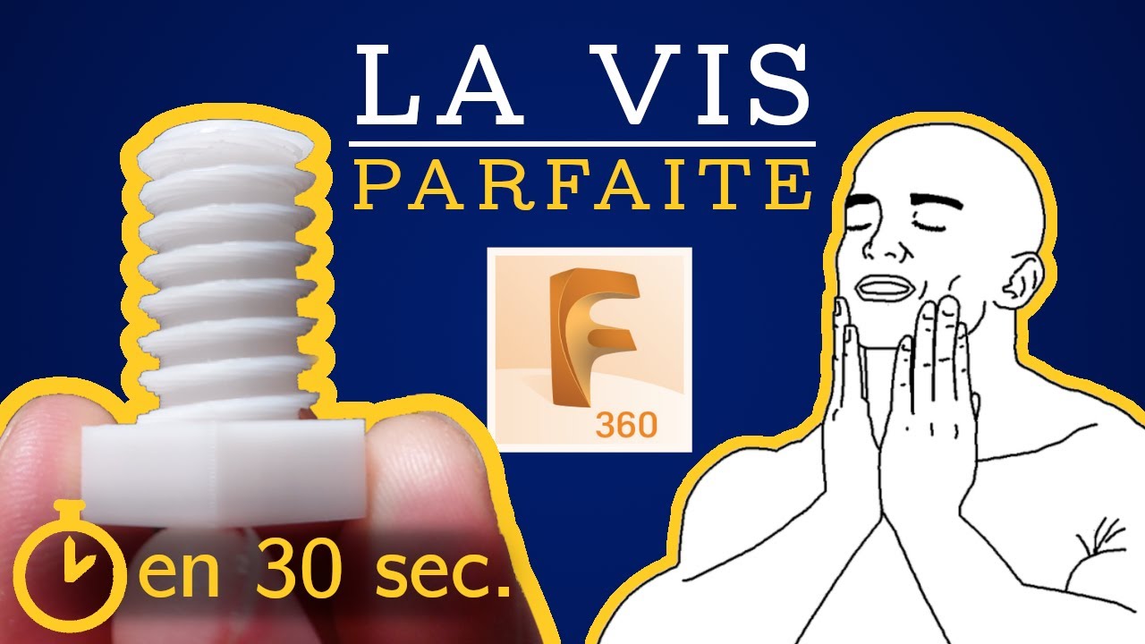 Meilleur Filetage pour impression 3D avec Fusion 360 ! (ajusté et solide)