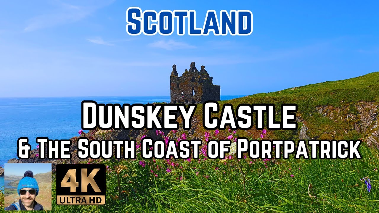 Dunskey Castle the Haunted Clifftop Castle Scotland and the South Coast of PORTPATRICK walk