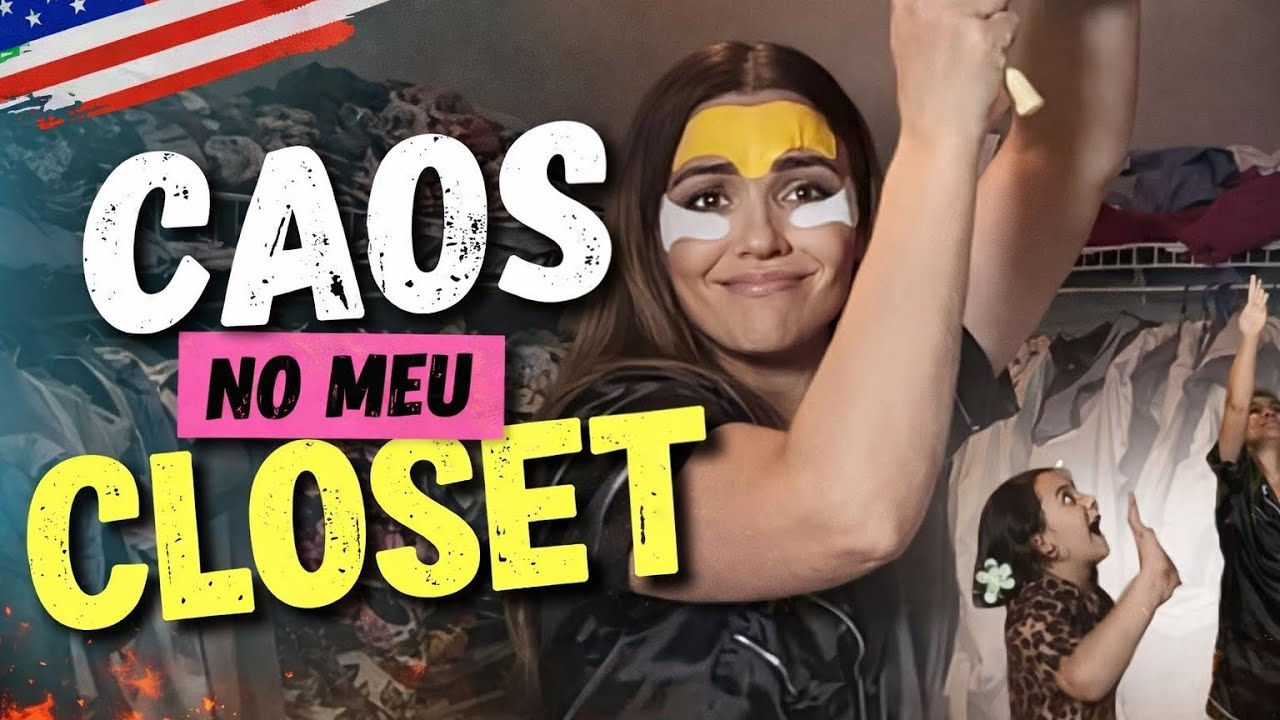 Meu closet estava um CAOS 😱 | Arrumando o closet | vida real de uma brasileira nos EUA 🇺🇸