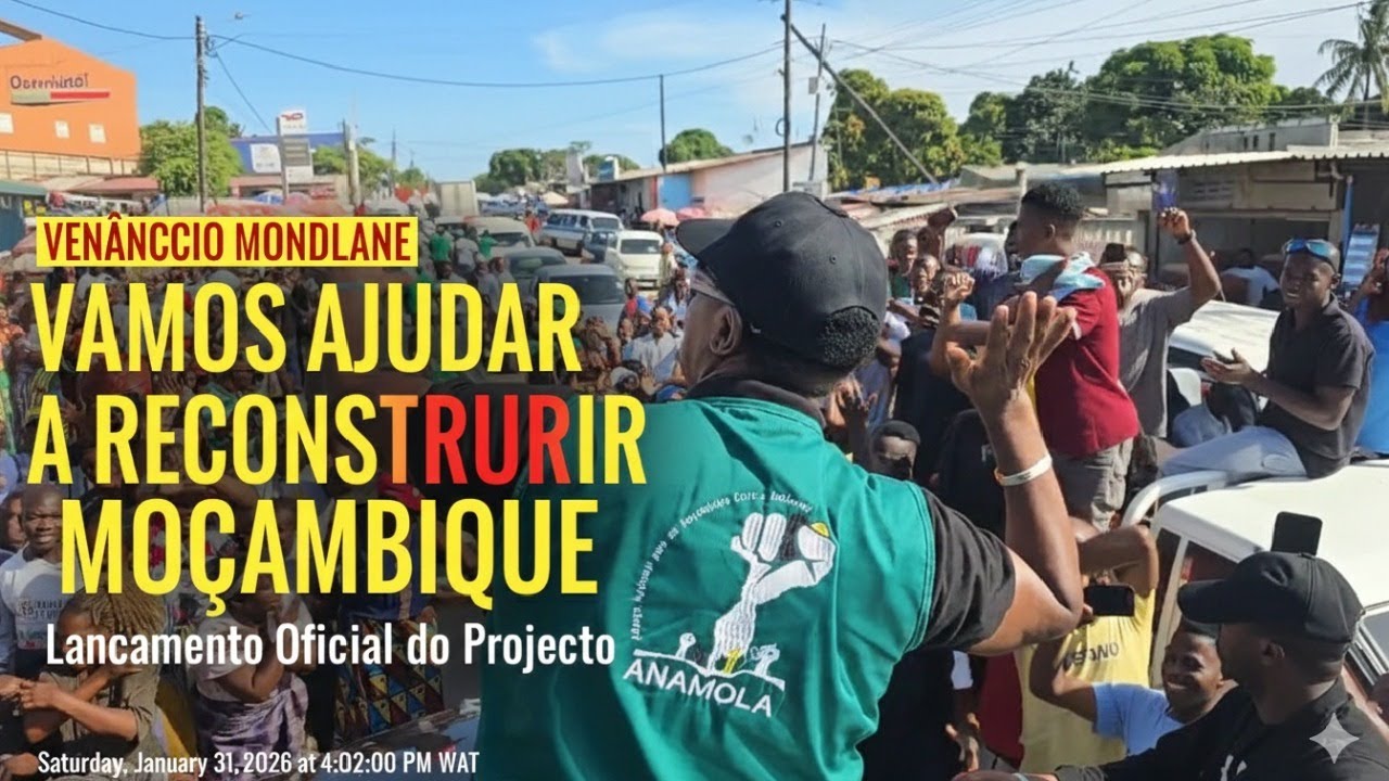 Venâncio Mondlane lança projecto “Vamos Ajudar a Reconstruir Moçambique”