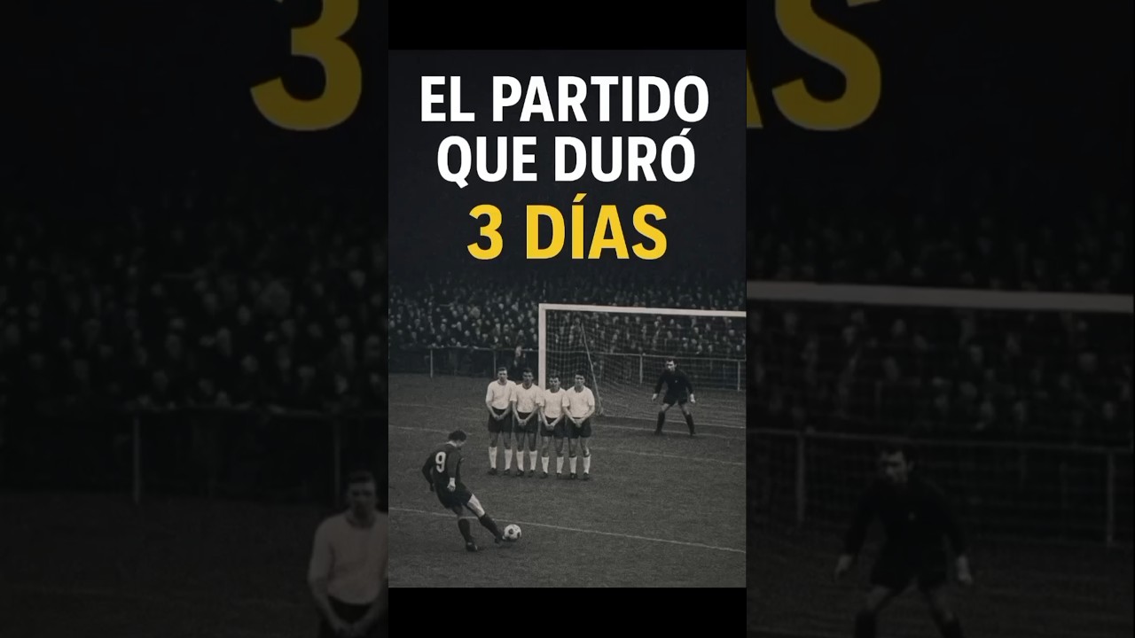 El partido que dur&oacute; 3 d&iacute;as😱