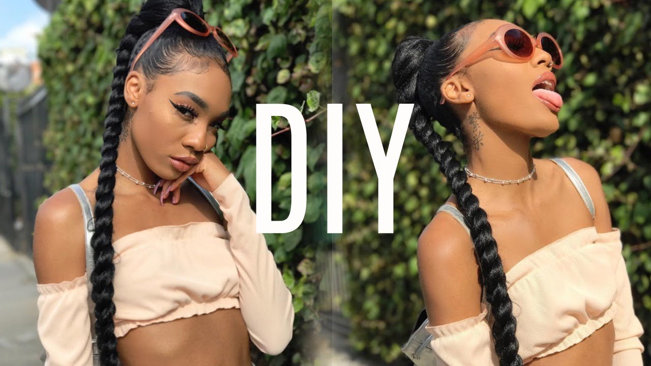 DIY JUMBO BRAID TUTORIAL + BABY HAIRS LAID For Summer 2017 |Kellie Sweet