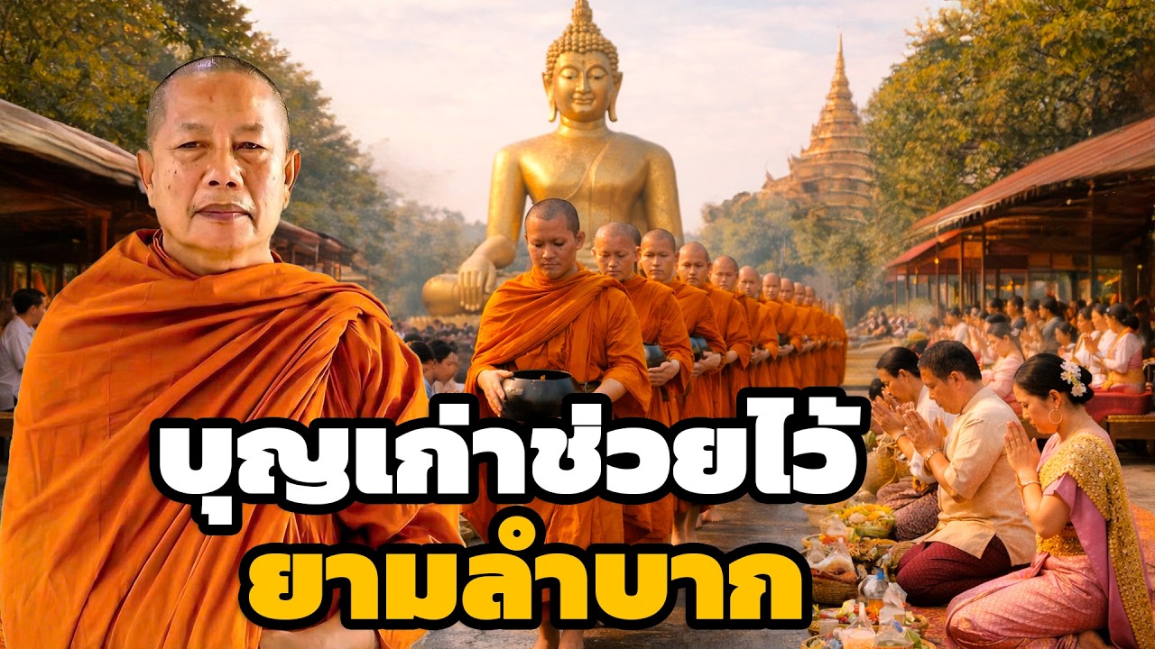 บุญที่ทำไว้ดีแล้ว  จะคุ้มครองยามลำบาก ธรรมะคลายทุกข์ พระมหาบุญช่วย ปัญญาวชิโร 3