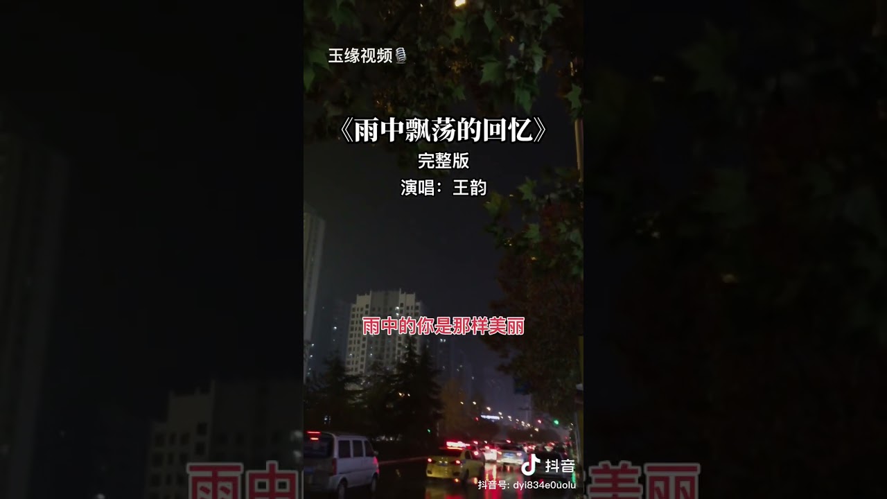 (雨中飄蕩的回憶）@王韵