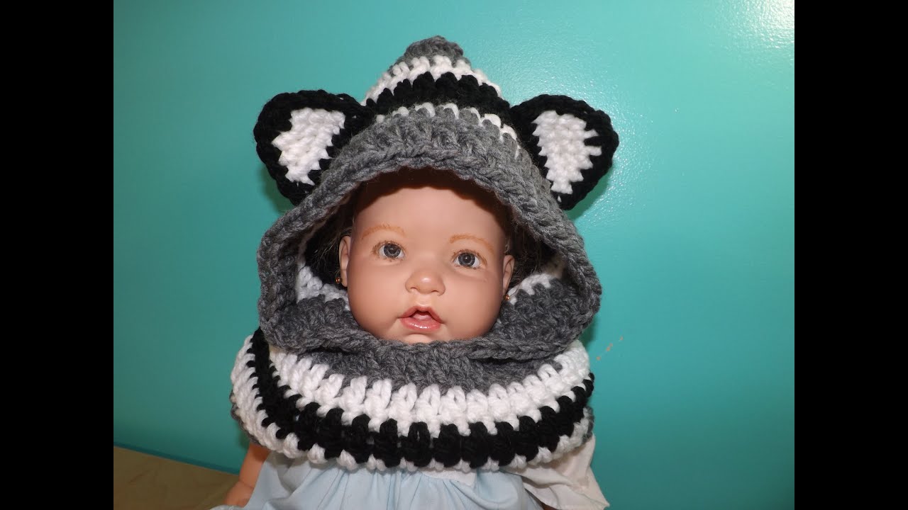 Crochet Baby Scootie With Ears, From  Baby To Adult