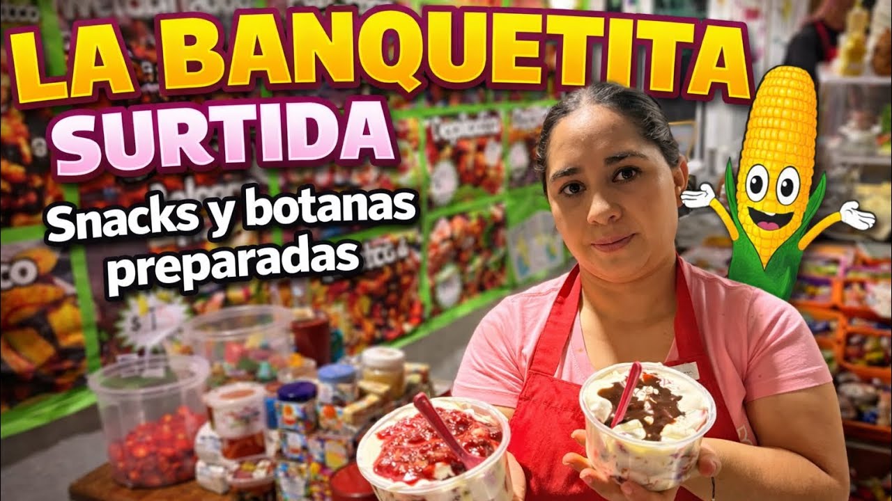 Este lugar vende los snacks más BRUTALES 🤯 de TODO Morelia | La Banquetita Surtida 