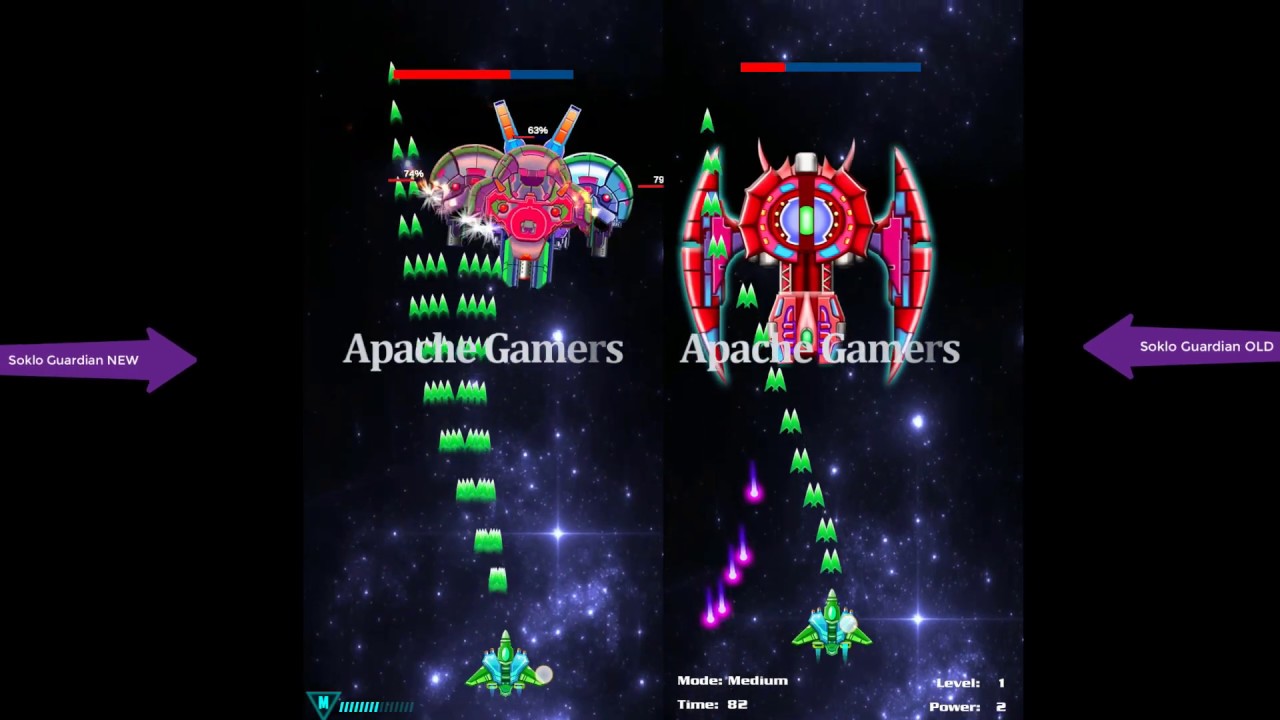 Galaxy Attack: Alien Shooter I Soklo Guardian New & OLD Boss Compare | By Apache Gamers