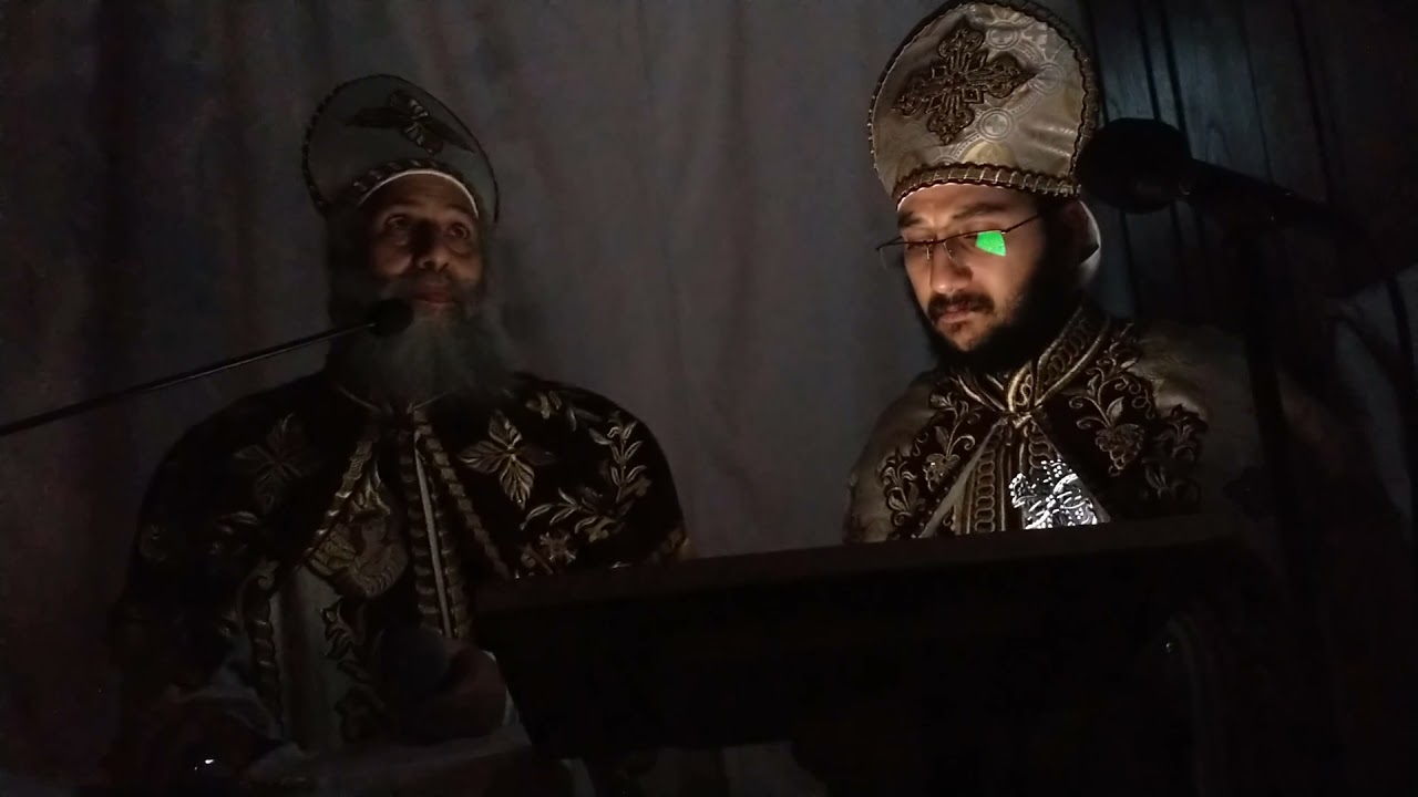 تمثيلية القيامة ابونا ابرام جورجى وابونا مينا ابراهيم عياد (جزء ١) Reenactment of the Resurrection 1