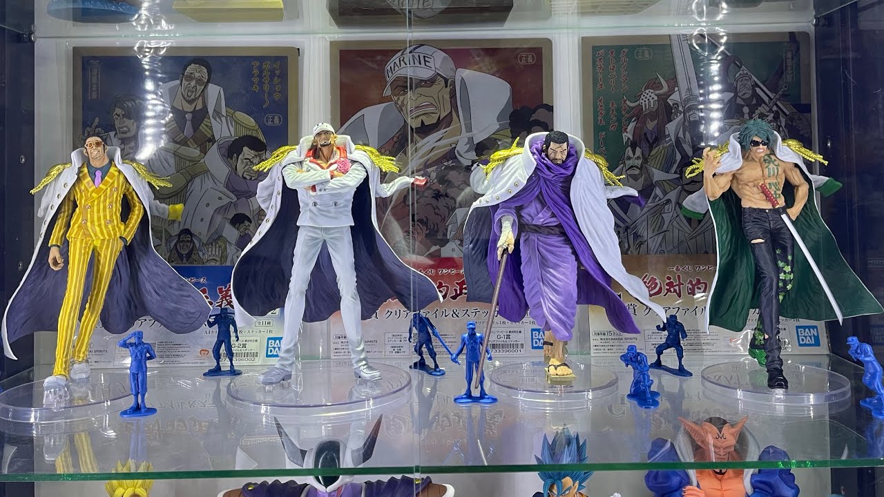 แกะกล่องโมเดลพลเรือเอกวันพีช ชุด  ichiban kuji absolute justice