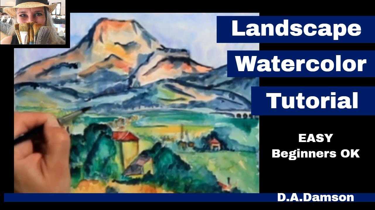 Step By Step Watercolor Tutorial For Beginners With Paul Cezanne