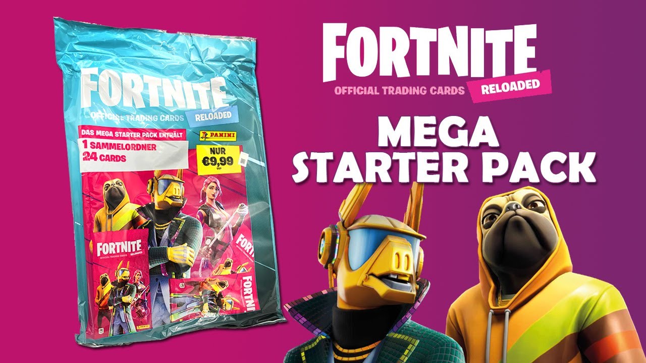 PANINI Fortnite Reloaded Trading Cards - MEGA STARTER PACK