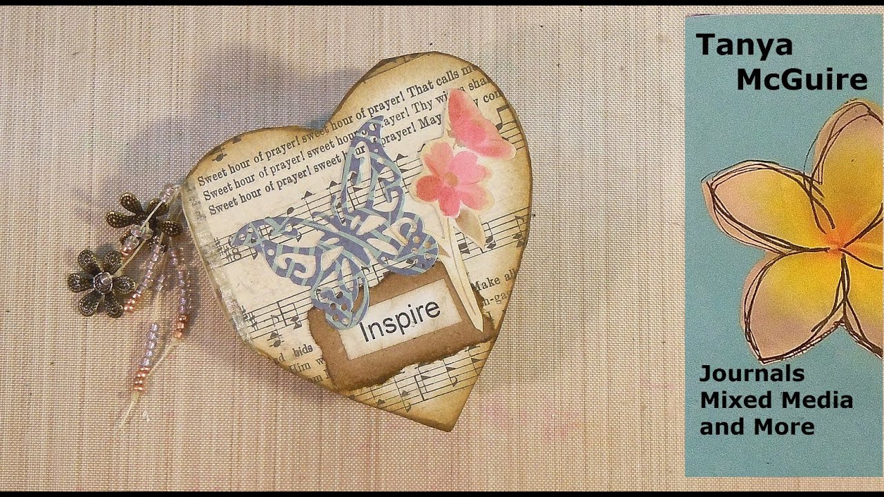 How to Make a Tiny Heart Shaped Journal with Signatures