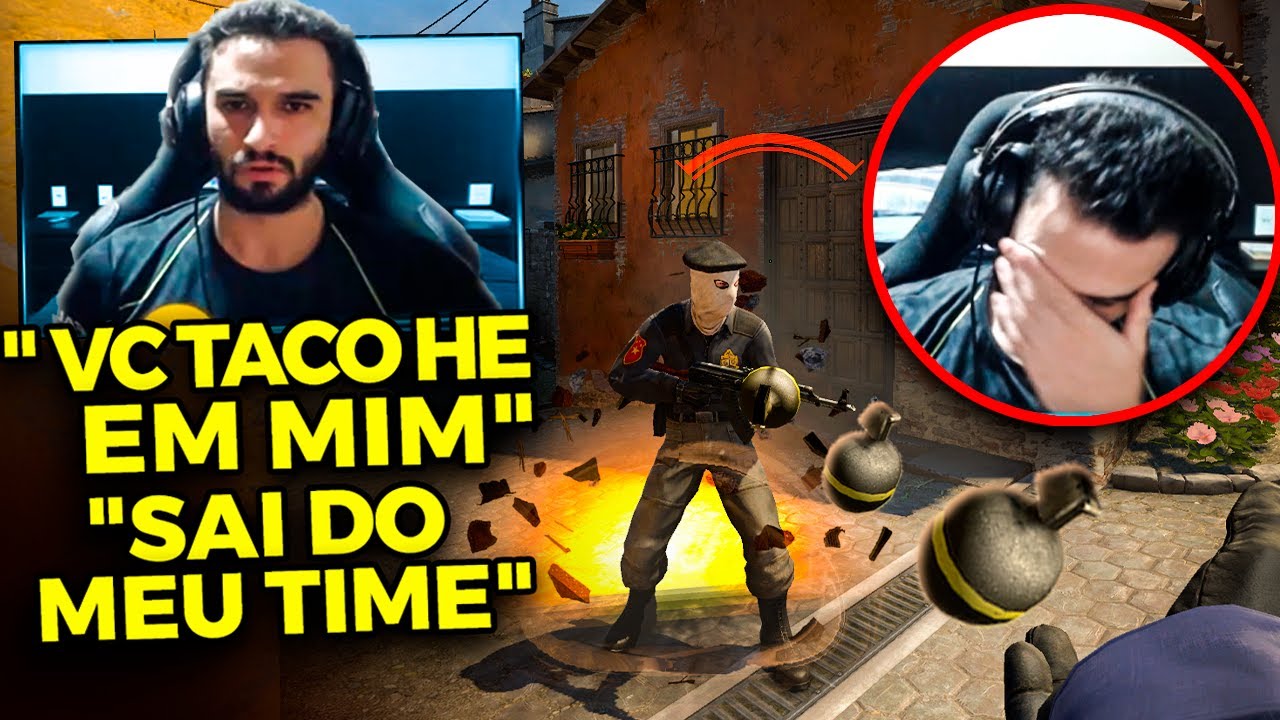 fiz um TESTE para participar do TIME de um STREAMER e TROLEI a partida 🤣