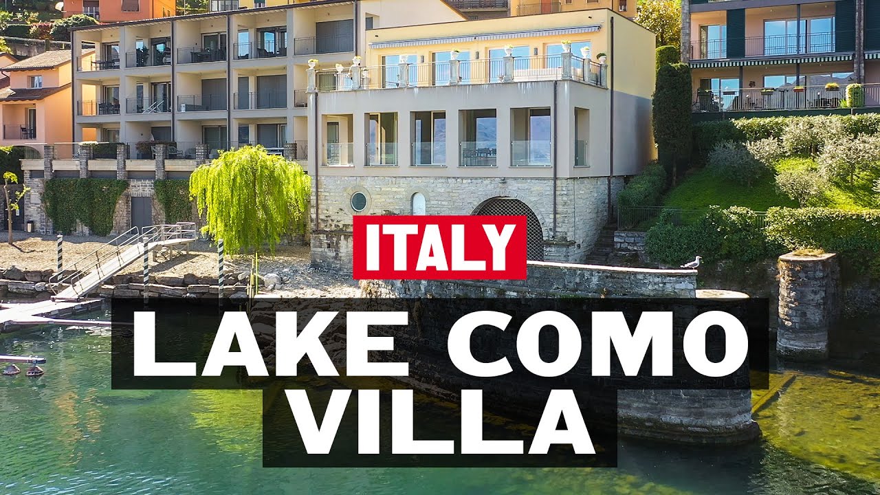 Living in a villa with a boatyard on Lake Como in Italy