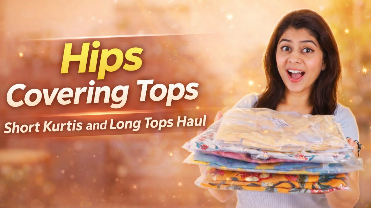 Long Hips Covering Tops Haul | Short Kurtis and Long Tops From Amazon✨
