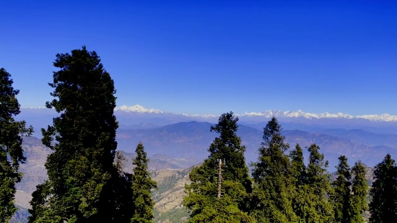 Breathtaking Himalayan Views from Surkanda Devi Temple ⛰️✨#travel #mountains