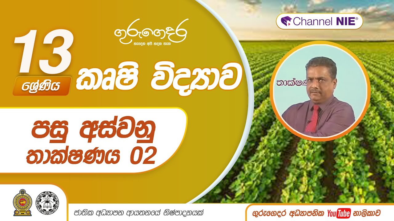 පසු අස්වනු තාක්ෂණය 02 - 13 ශ්‍රේණිය (කෘෂි විද්‍යාව)