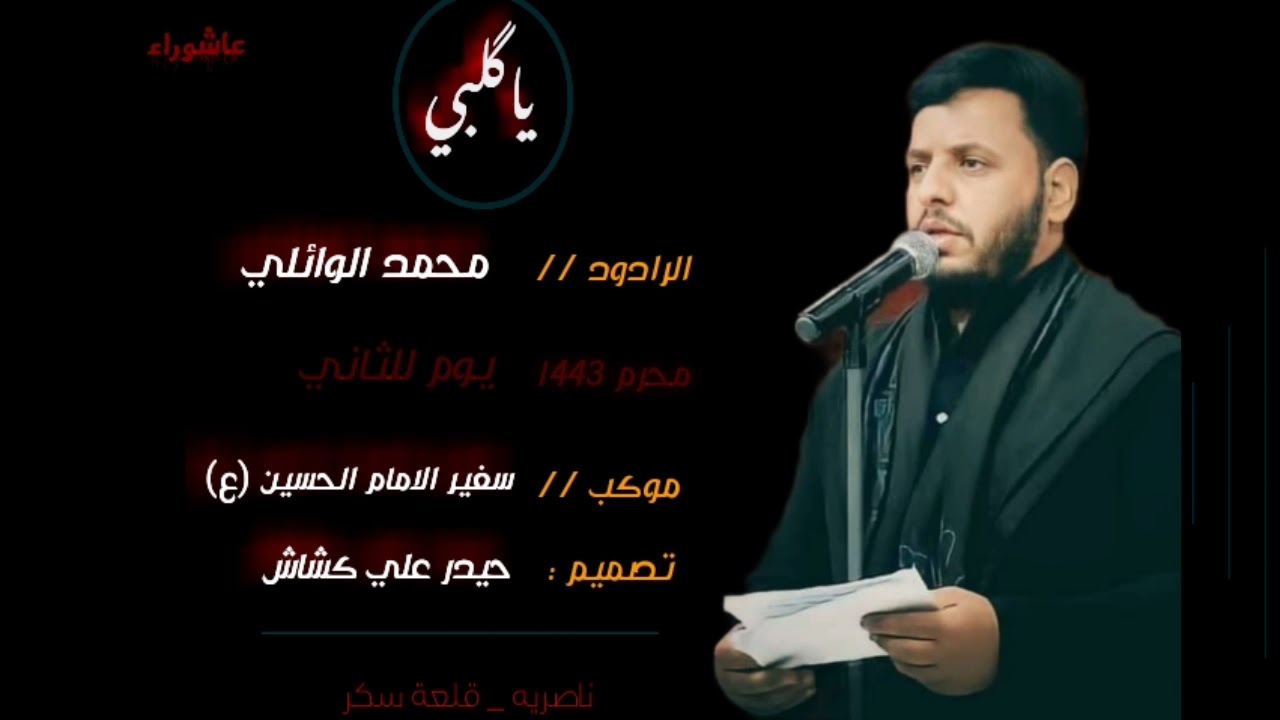ياگلبي _ محمد الوائلي _ موكب سفير الحسين (ع) _ تصميم حيدر علي كشاش _ ناصريه قلعة سكر _ اليوم الثاني