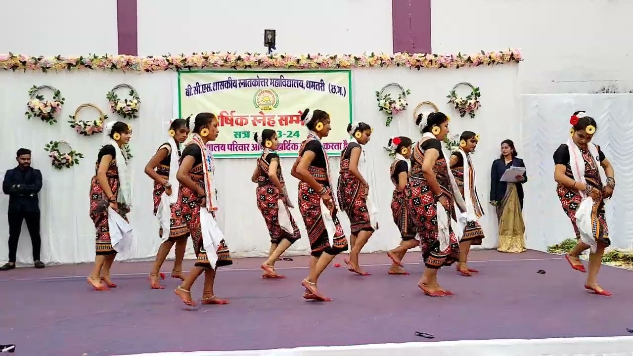 SAMBALPURI REMIX DANCE || BCS PG COLLEGE DHAMTARI || ANUEL FUNCTION 2024 ||
