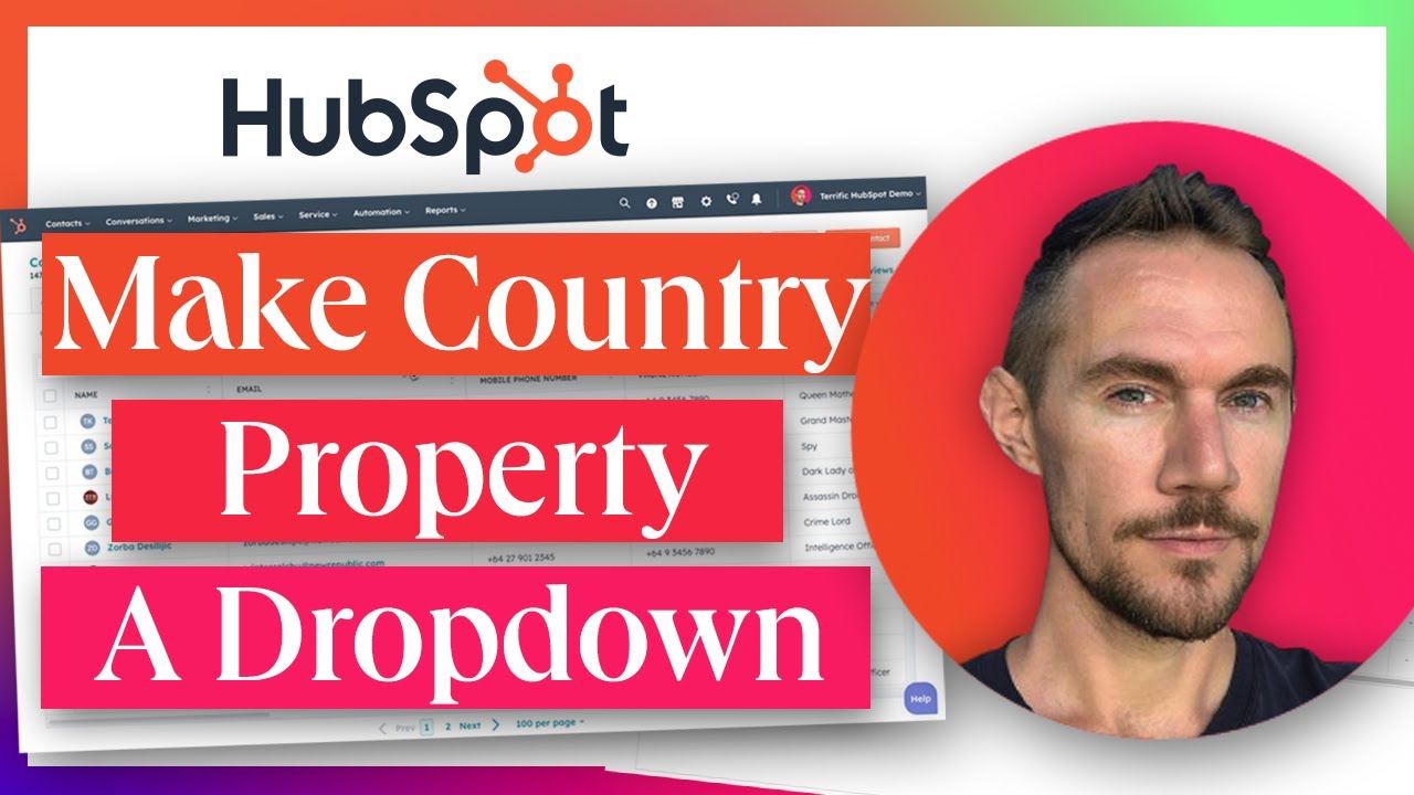 HubSpot Tutorial: Make Country Property a Dropdown