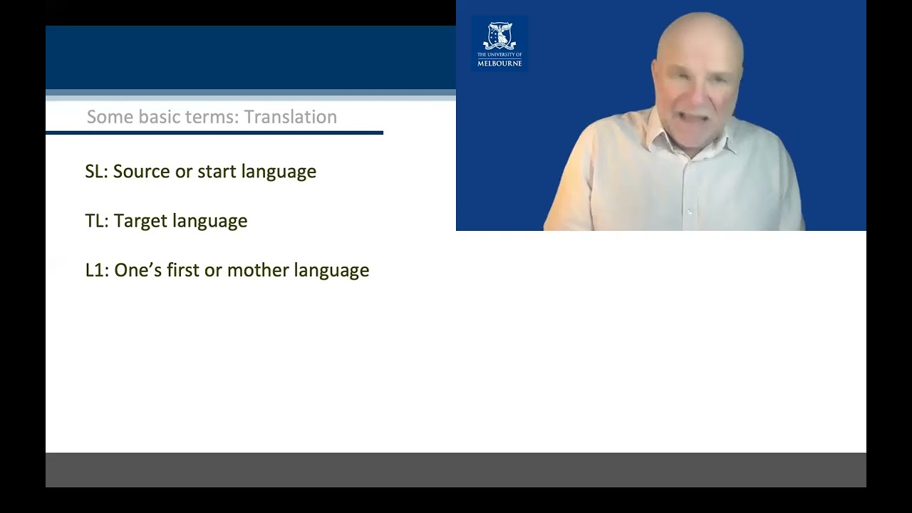 1.1 Basic terms in translation studies