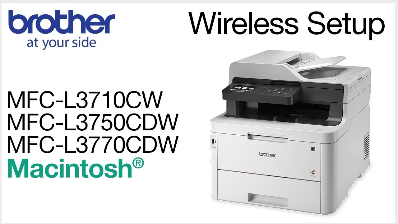 Connect MFCL3770CDW to a wireless computer - Macintosh