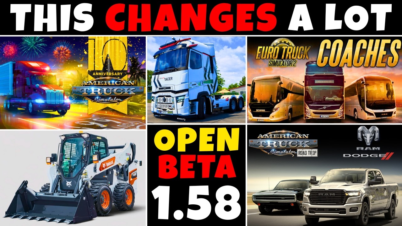 ETS2 & ATS - Big Changes Ahead! New DLCs, Maps & Game Update 1.58
