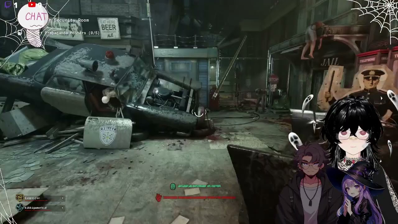 Playing the outlast trials with evo and my little sister