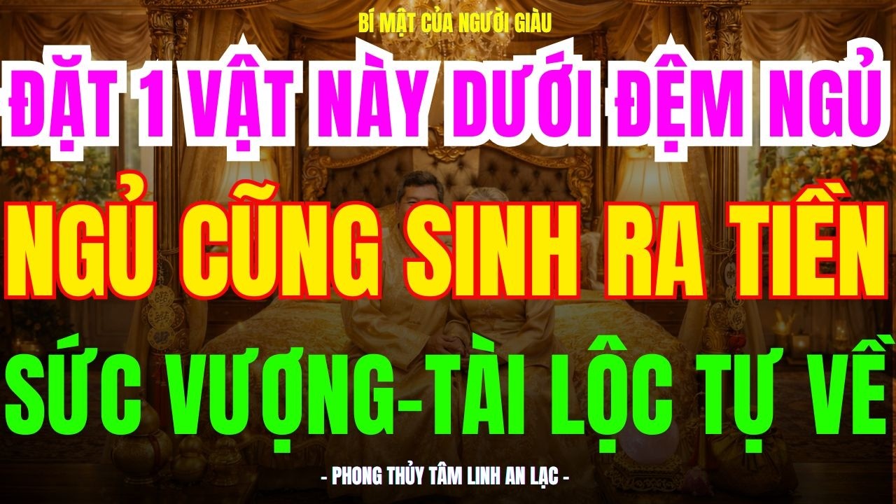 ĐẶT 5 VẬT NÀY VÀO PHÒNG NGỦ – CHIÊU TÀI HÚT LỘC, SỨC KHỎE VƯỢNG, CẢ NĂM GIÀU SANG PHÚ QUÝ!