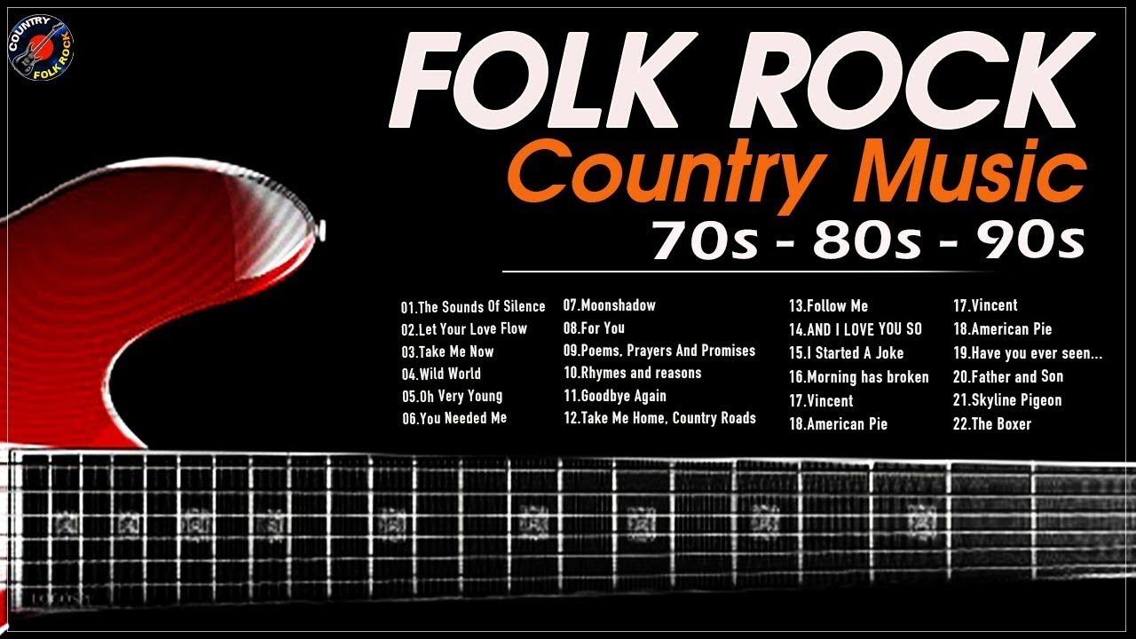 Top 100 Folk Rock Country Music Of 70s 80s 90s  Playlist - Best Folk Rock Country Collection 2021