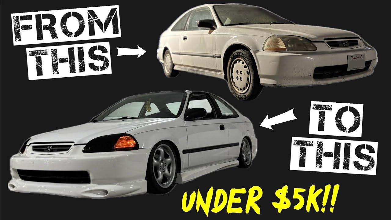 Making the $1K Civic Coupe Cool… FOR CHEAP | USDM Style EJ6 Honda Budget Build