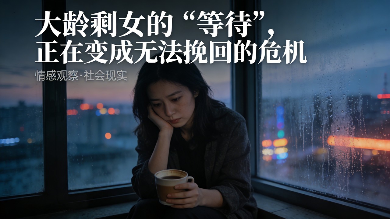 大龄剩女的 “等待”，正在变成无法挽回的危机#大龄剩女 #大龄单身 #婚姻焦虑 #女性成长
