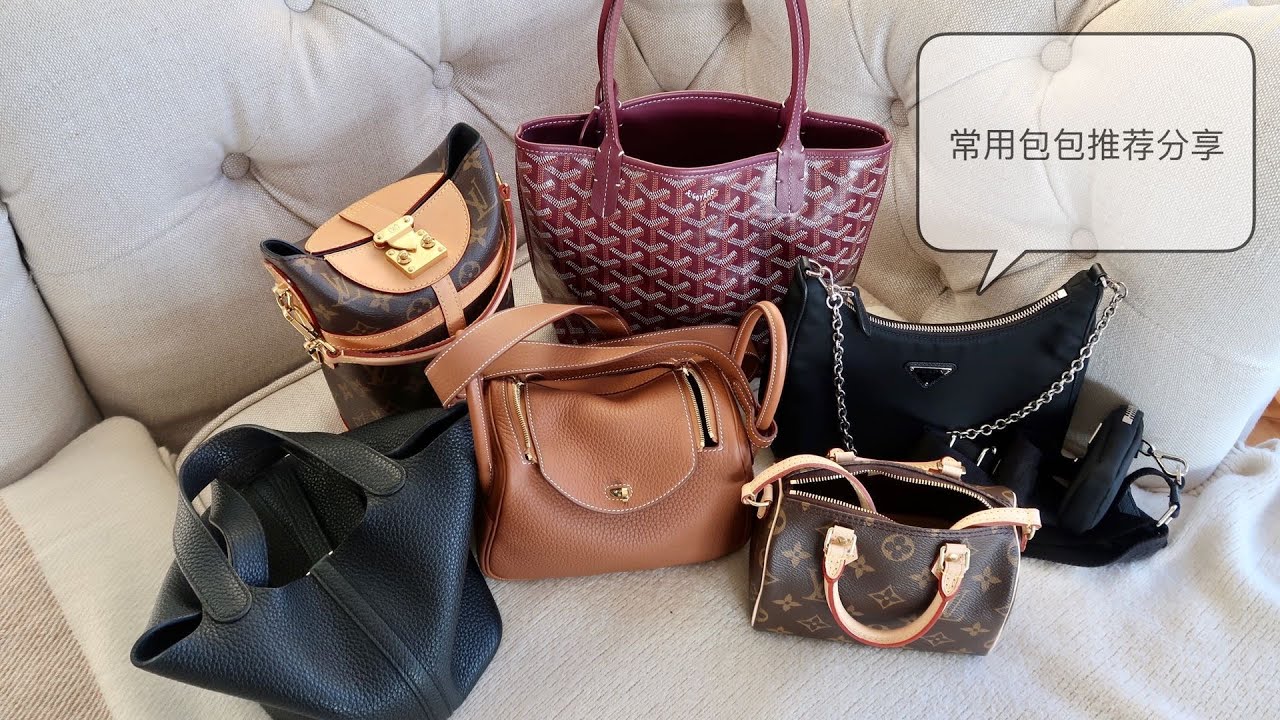 常用包款来了(PART 1)｜Hermes mini lindy ｜LV speedy nano｜prada三合一 | Goyard