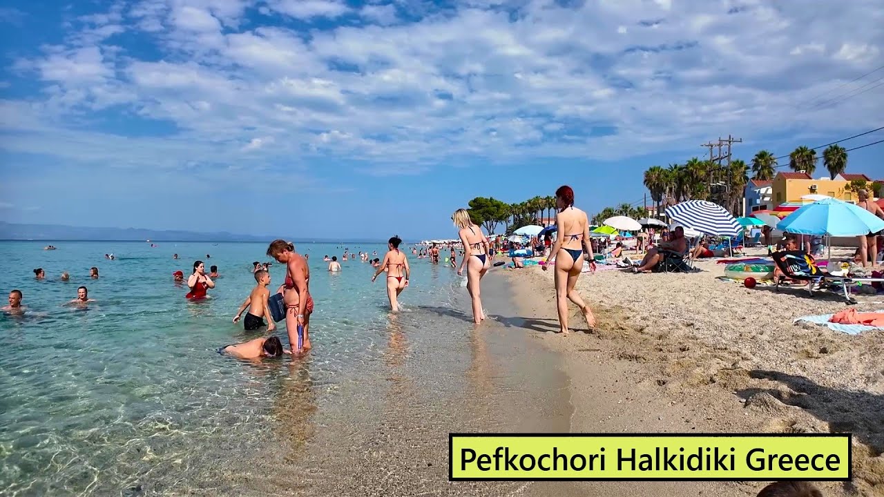 Pefkochori Halkidiki Greece - walking tour July 2025