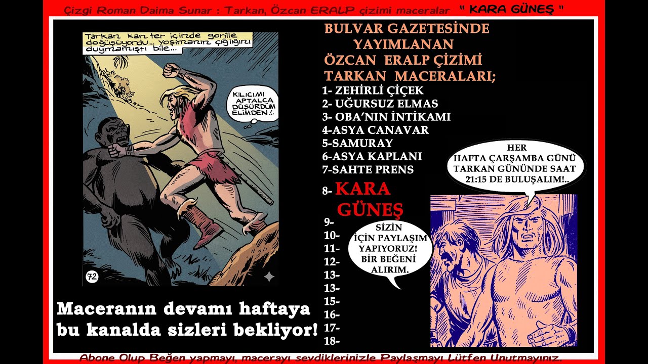 TARKAN çizgi roman, 