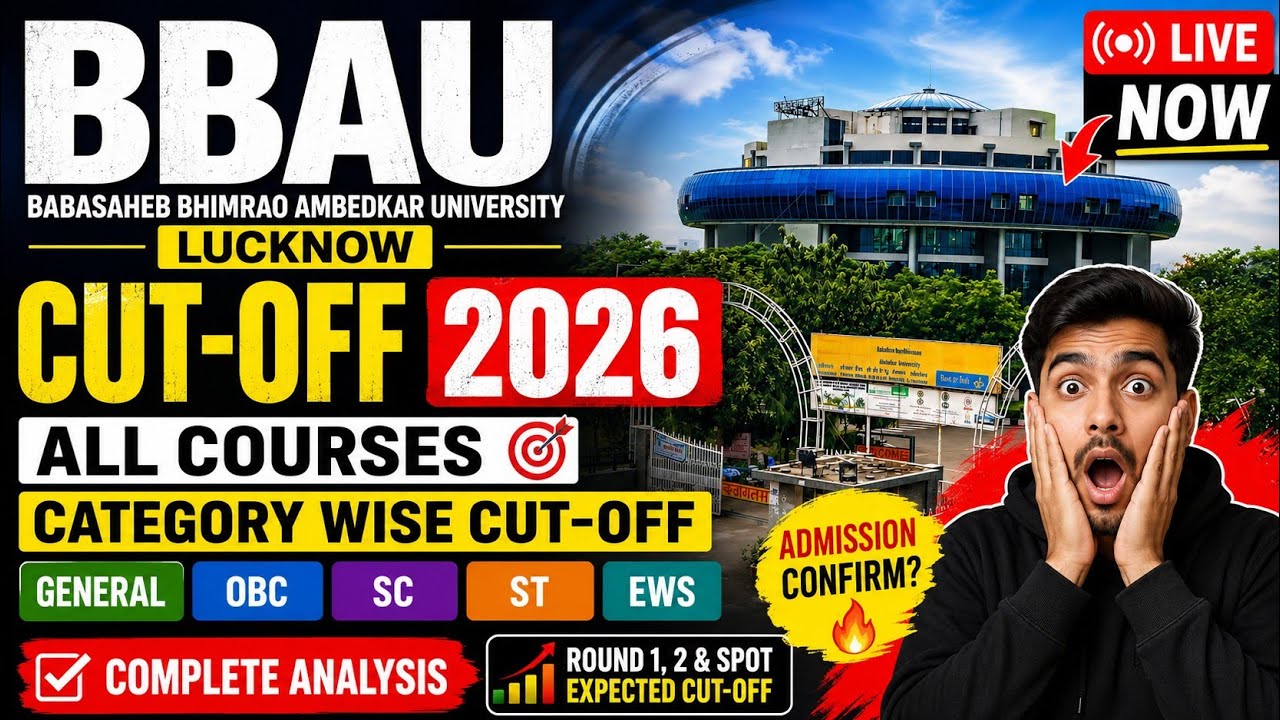 🚨 BBAU Lucknow Expected Cut Off 2026 | CUET UG 2026 LIVE Analysis | BBAU MERIT LIST 2026