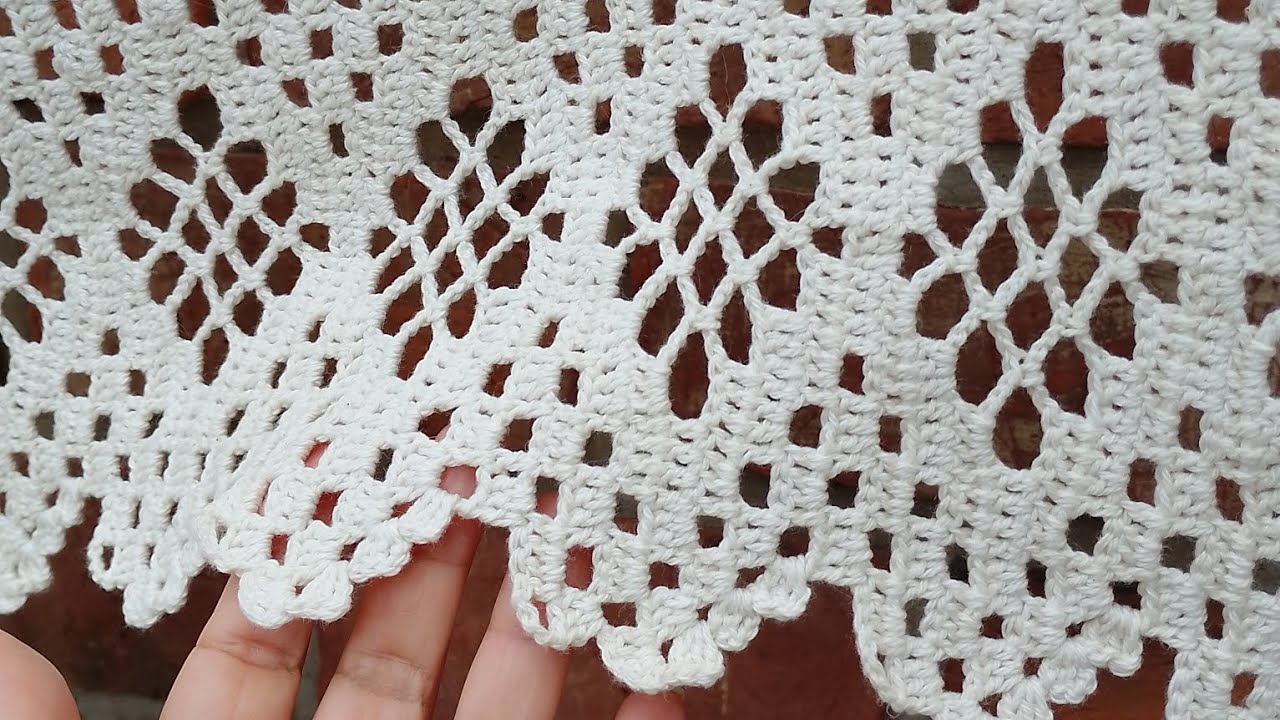Cortina-Visillo tejido a crochet #visillo #crochet #tejido