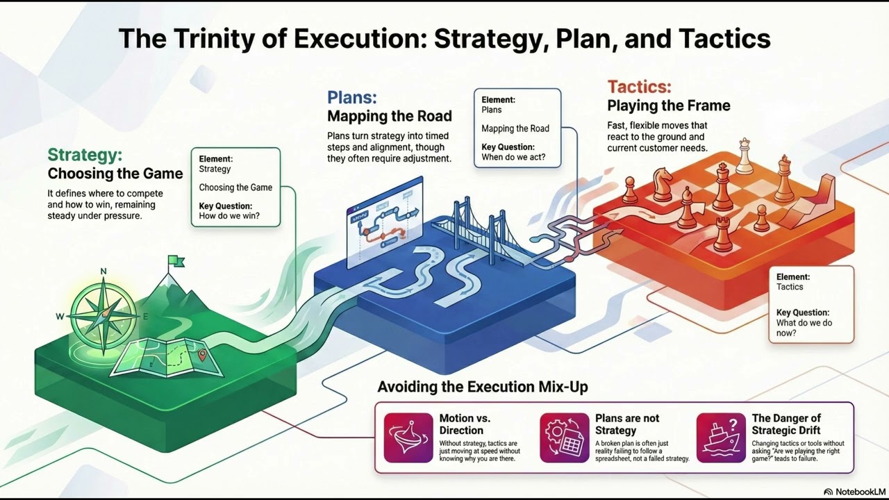 Not the same (Strategy, Plan, Tactics)