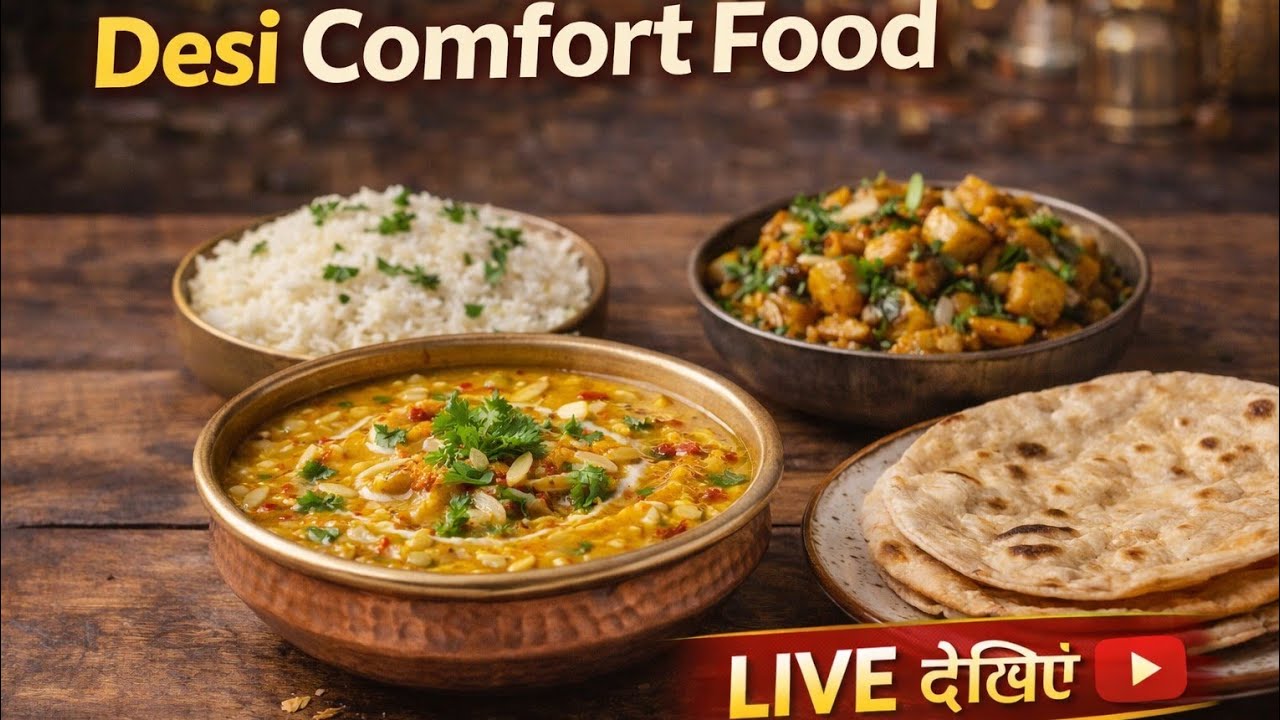 Aaj Bana Desi Comfort Food 😍 | LIVE Cooking