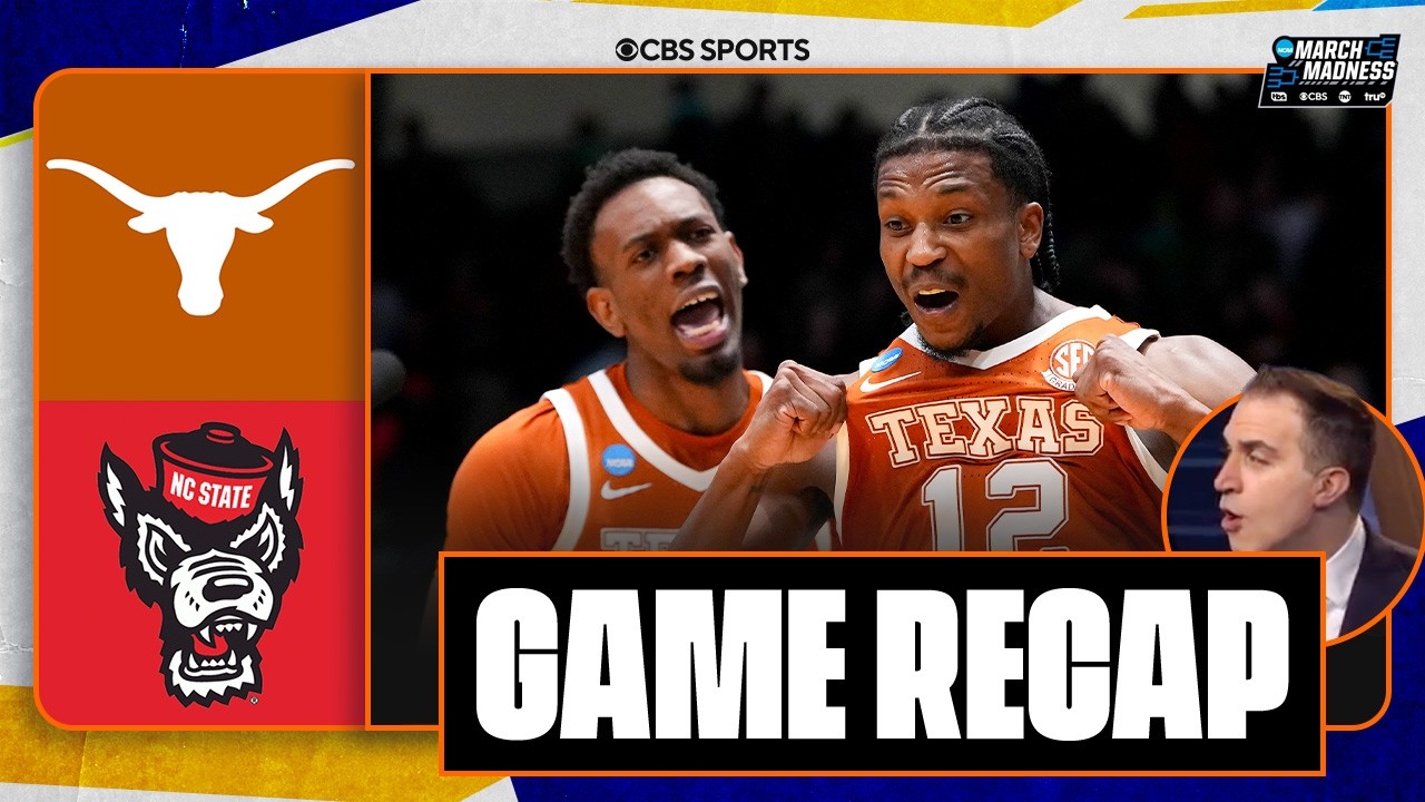Tramon Mark's GAME-WINNING jumper helps Texas outlast NC State, advances to play BYU in Round of 64