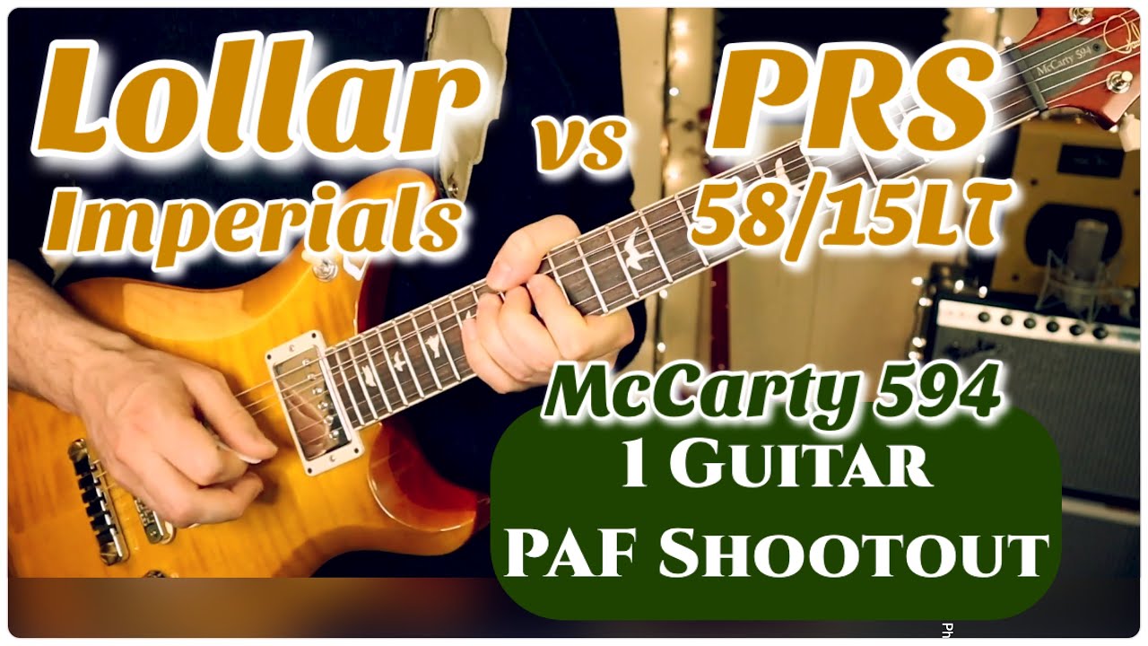 Lollar против PRS (58/15LT против Imperial) McCarty 594 Pickup Shootout - 1 Guitar - Paul Reed Sm...