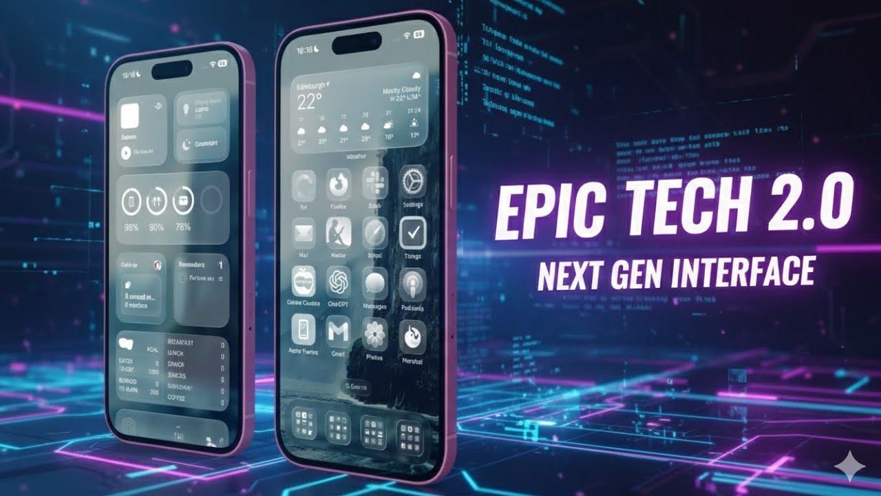 iOS liquid glass 26 theme for all infinix and tecno devices 