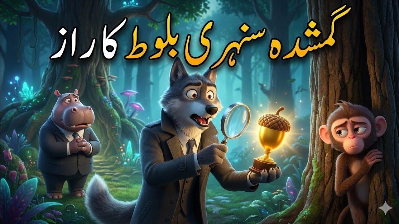The Missing Golden Acorn 🔍 | Detective Wolf Adventure 🐺 | Kids Mystery Story | S1 EP1#kidslearning 