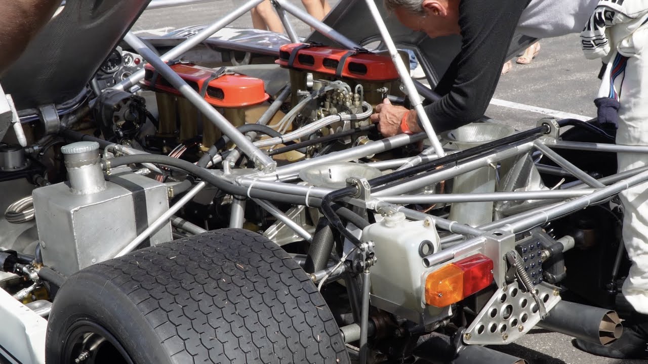 Porsche 908/03 Spyder 1971 - Warmup & Racing / Beautiful 3.0L  Flat-8 Sounds at Paul Ricard