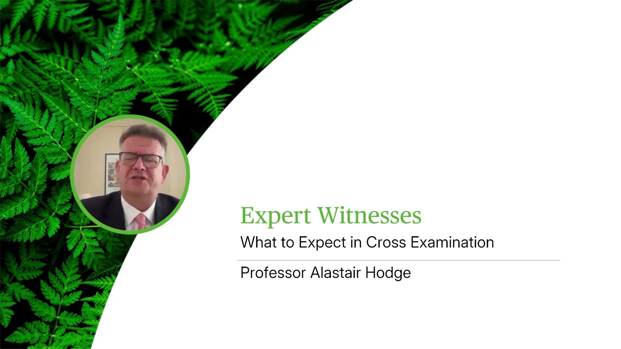 Expert Witnesses - What to Expect in Cross Examination - Webinar