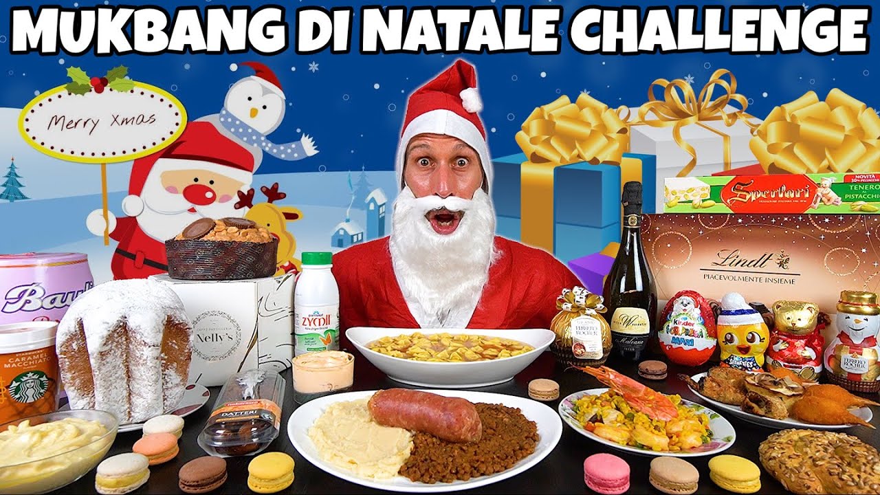 15000 CALORIE di MUKBANG NATALE CHALLENGE - (Christmas Cheat Meal) - MAN VS FOOD