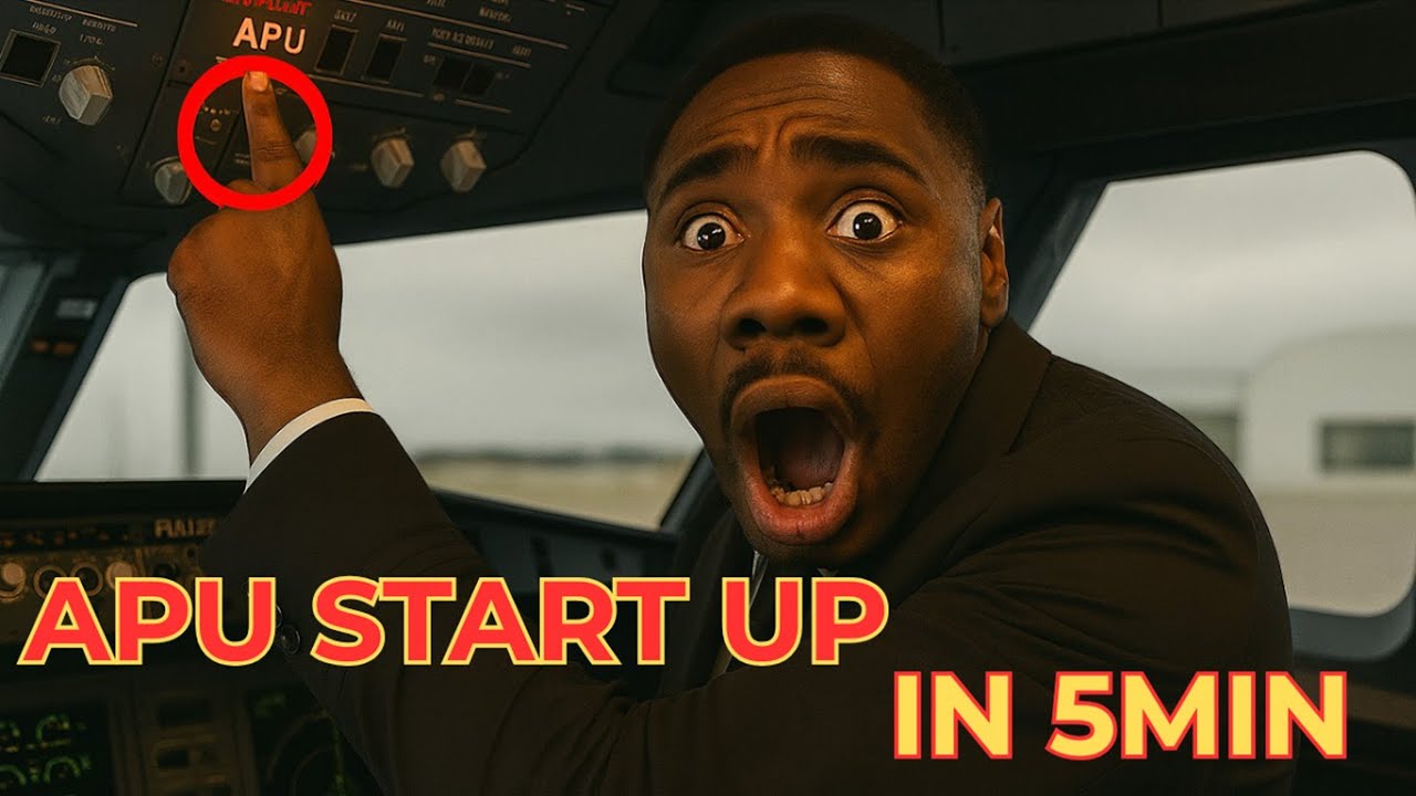 Starting APU on $75MILLION Airbus220 in 5MIN is EASY!